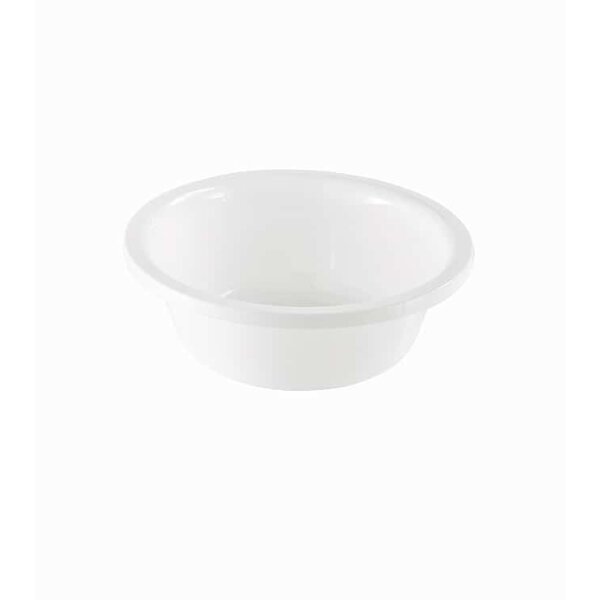 Waschschüssel in weiß, Kunststoff, rund 32 cm, ca. 5 L