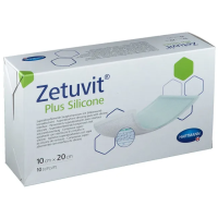 ZETUVIT Plus Silicone steril 10 x 20 cm, 10 Stück