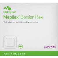 MEPILEX Border Flex Schaumverb.haft.7,5 x 7,5 cm, 10...
