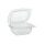 Verpackungsbecher mit Klappdeckeln, PP rechteckig 250 ml transparent (10 x 100 Stück)