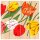 Servietten, 3-lagig 1/4-Falz 33 x 33 cm "Blooming Tulips" (Karton 600Stk)