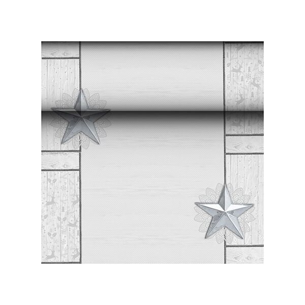 Tischläufer, Tissue "ROYAL Collection" 24 m x 40 cm weiss "Rising Star" (Karton a 8 Rollen)