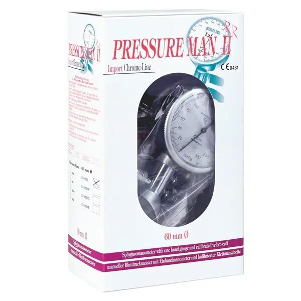 Blutdruckmeßgerät Pressure Man II Chrome Line Import Blau
