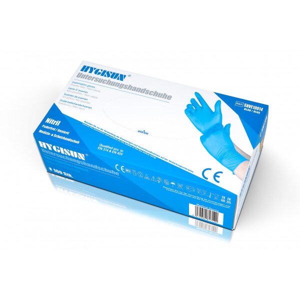 Hygisun INTCO hochwertiger Nitrilhandschuhe Blau (100 St. pro Box) XL