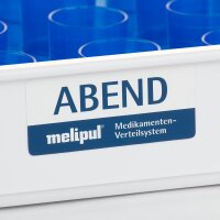 melipul Aufkleber ABEND Beschriftung für Tabletts 5...