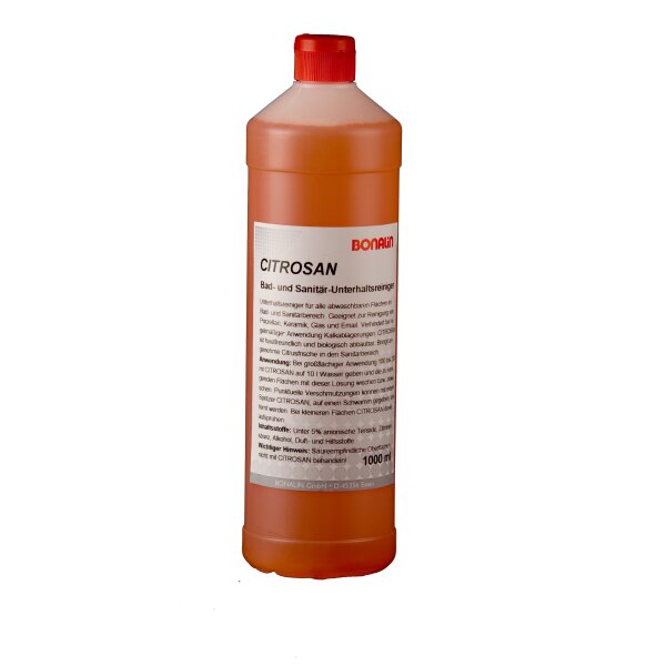 Sanitär-Grundreiniger Madolit Rot Citrosan (1 L Flasche) sauer ph-Wert 1