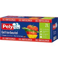 Pely® Gefrierbeutel, 2 Liter, (75 Stück per Rolle)