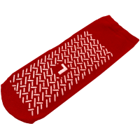 Anti-Rutsch-Socken Größe L, rot, beidseitig beschichtet (Größe 39-42) 1 Paar