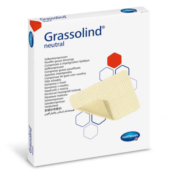 Grassolind® Salbenkompressen steril 5 x 5 cm, 10 Stück