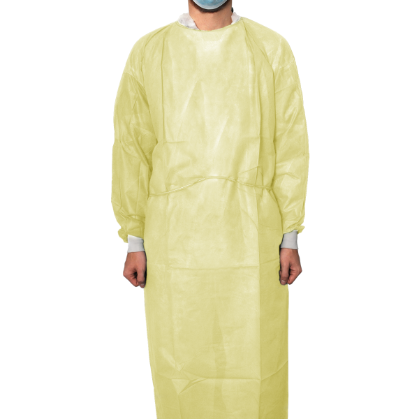 MaiMed® Protect – Coat ViruGuard teilbeschichtete Kittel gelb, L, 140 x 140 (10 St.)