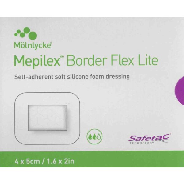 Mepilex Border Flex Lite 4 x 5 cm steril, 10 Stück