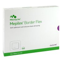 Mepilex Border Flex 15x15 cm steril, 10 Stück