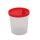 Medi-Inn Urinprobenbecher 125 ml mit rotem Schnappdeckel, 500 Stück