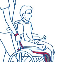 Alpha® Gleitmatte Rollstuhl mit Zugschlaufen PM-2076