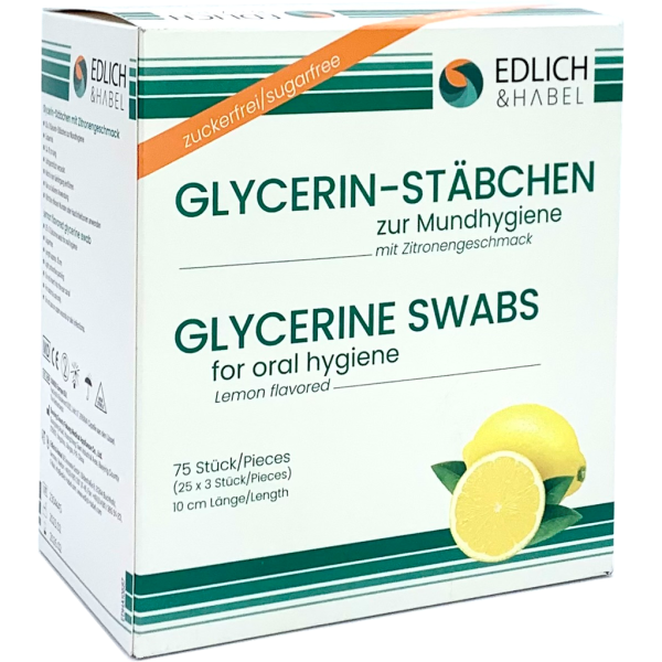 Lemon-Sticks | Glycerin-Stäbchen  (Box mit 25 x 3 Stück)